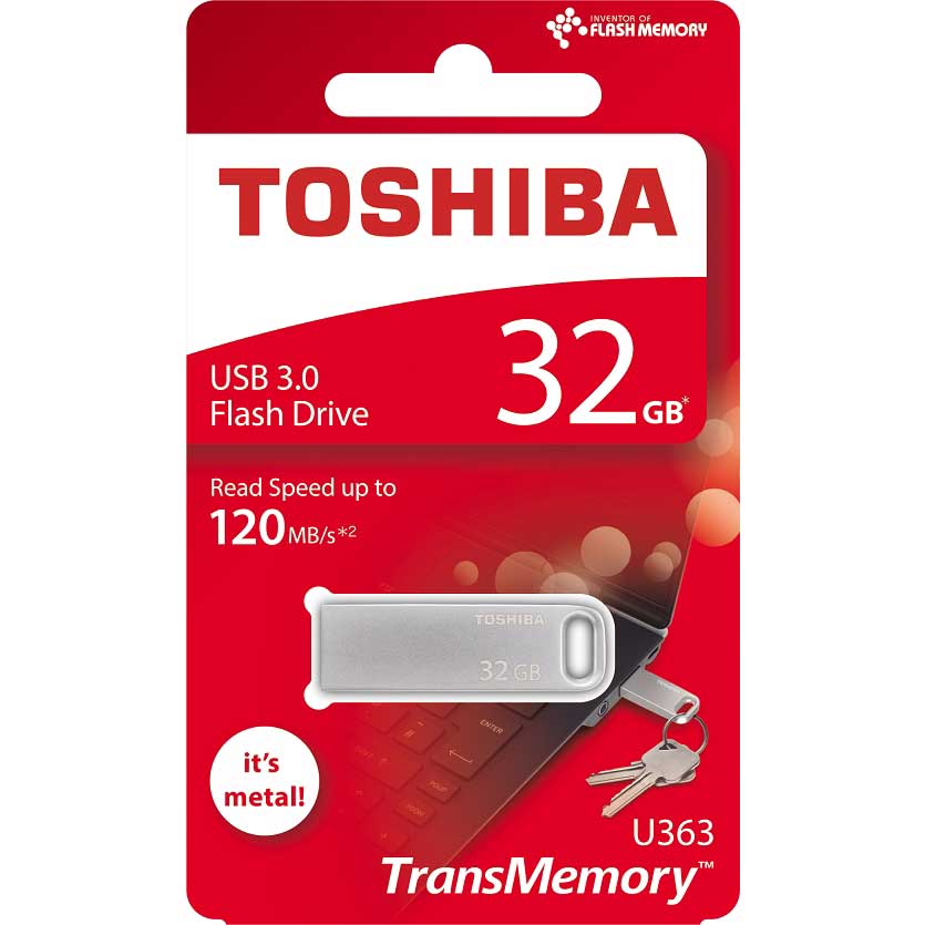 TOSHIBA BIWAKO 32GB USB3.0 METAL FLASH BELLEK THN-U363S0320E4
