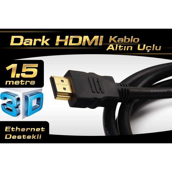DARK DK-HD-CV14L150A90 HDMI KABLO AĞ DESTEKLİ 1.5 MT