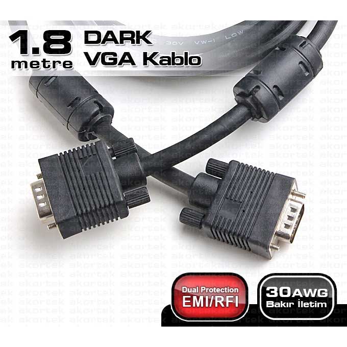 DARK DK-CB-VGAL180 1.8MT VGA KABLO