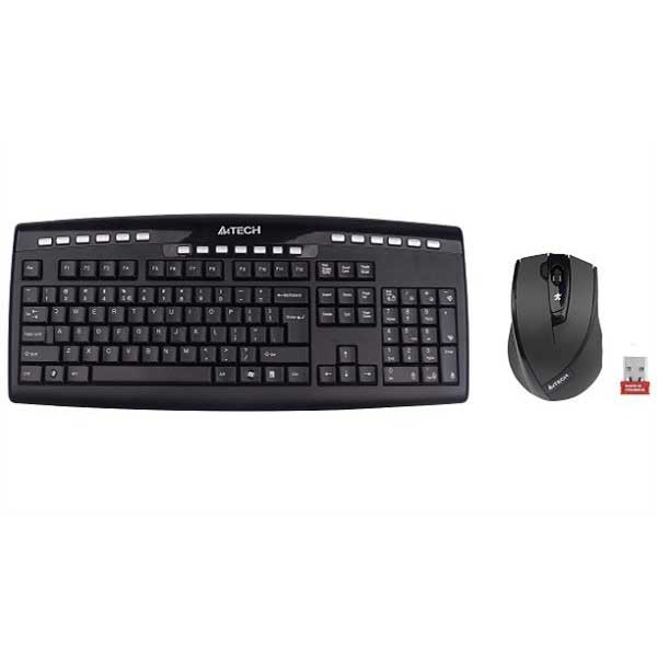 A4 TECH 9200F KABLOSUZ MULTİMEDYA Q KLAVYE+MOUSE SET