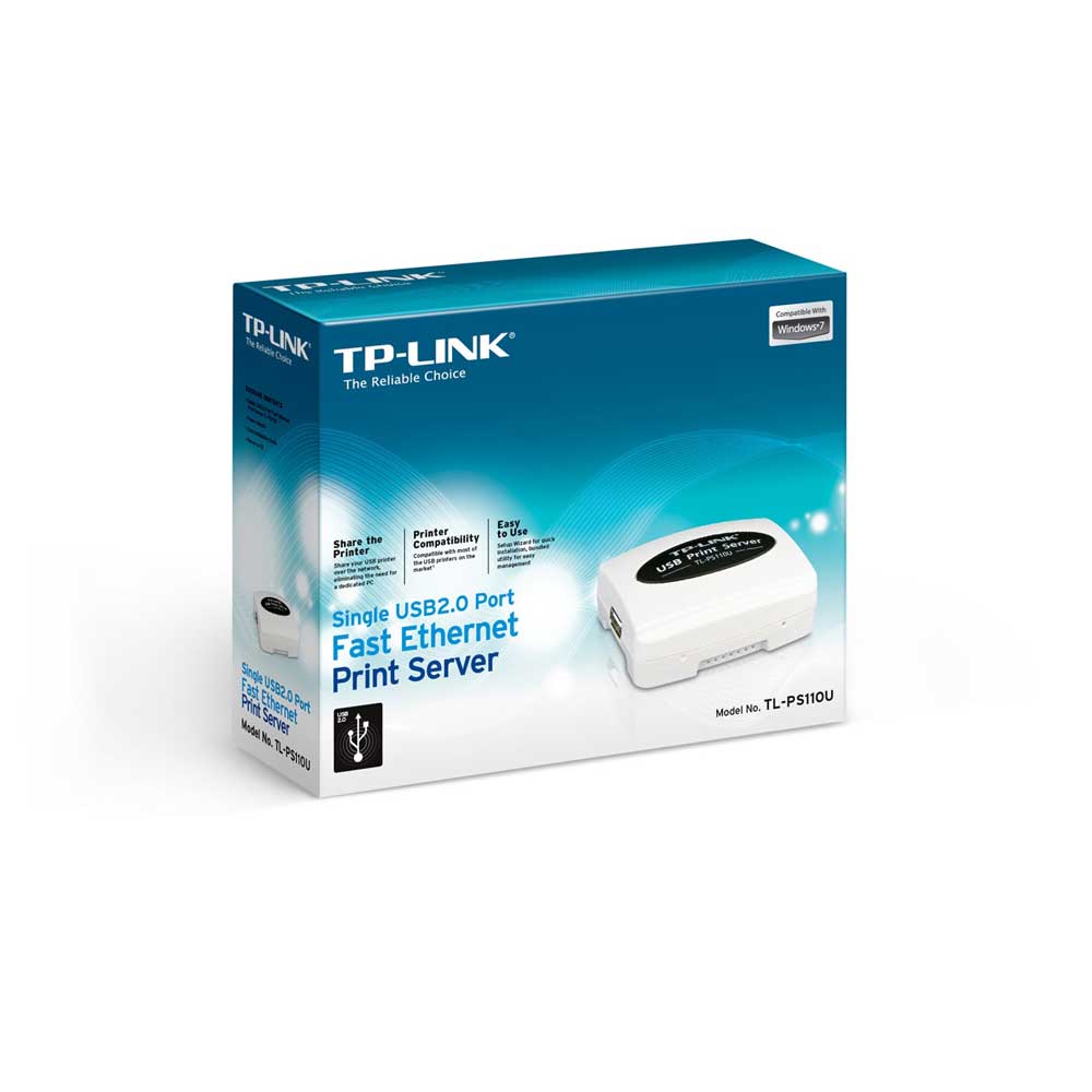 TP-LINK TL-PS110U USB 2.0 1 PORT FAST ETHERNET PRINT SERVER
