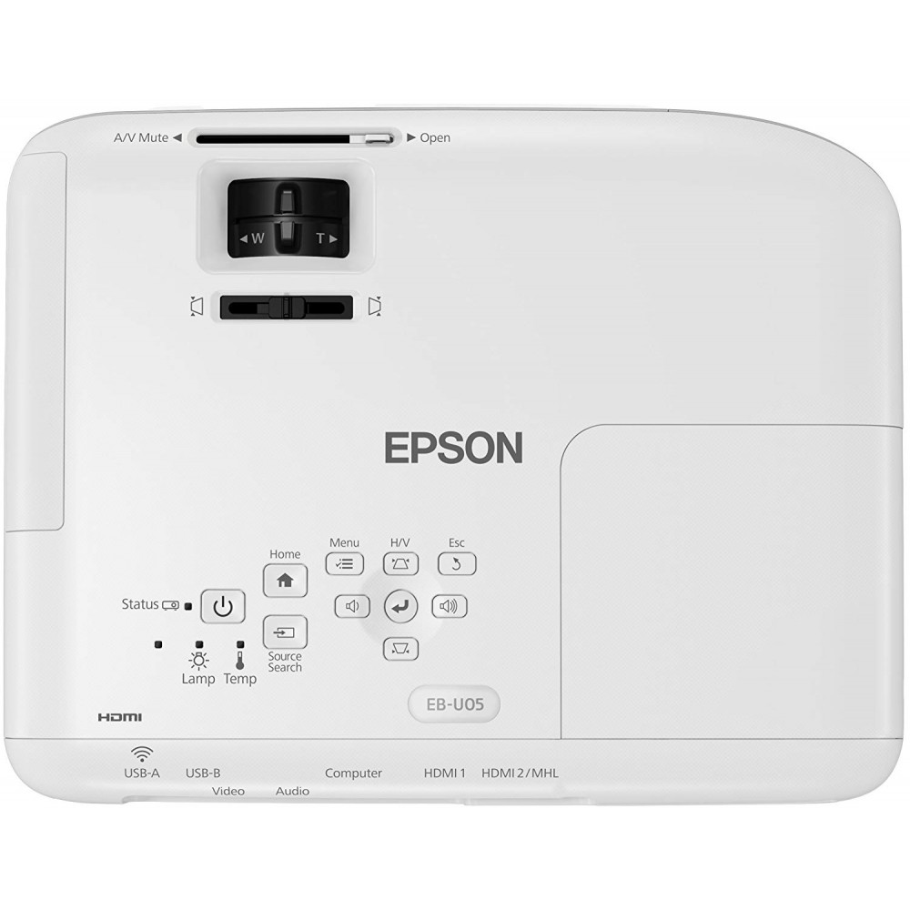EPSON EB-U05 3400AL 1920x1200 10000S VGA/HDMI 15000:1 BEYAZ WUXGA PROJEKSİYON
