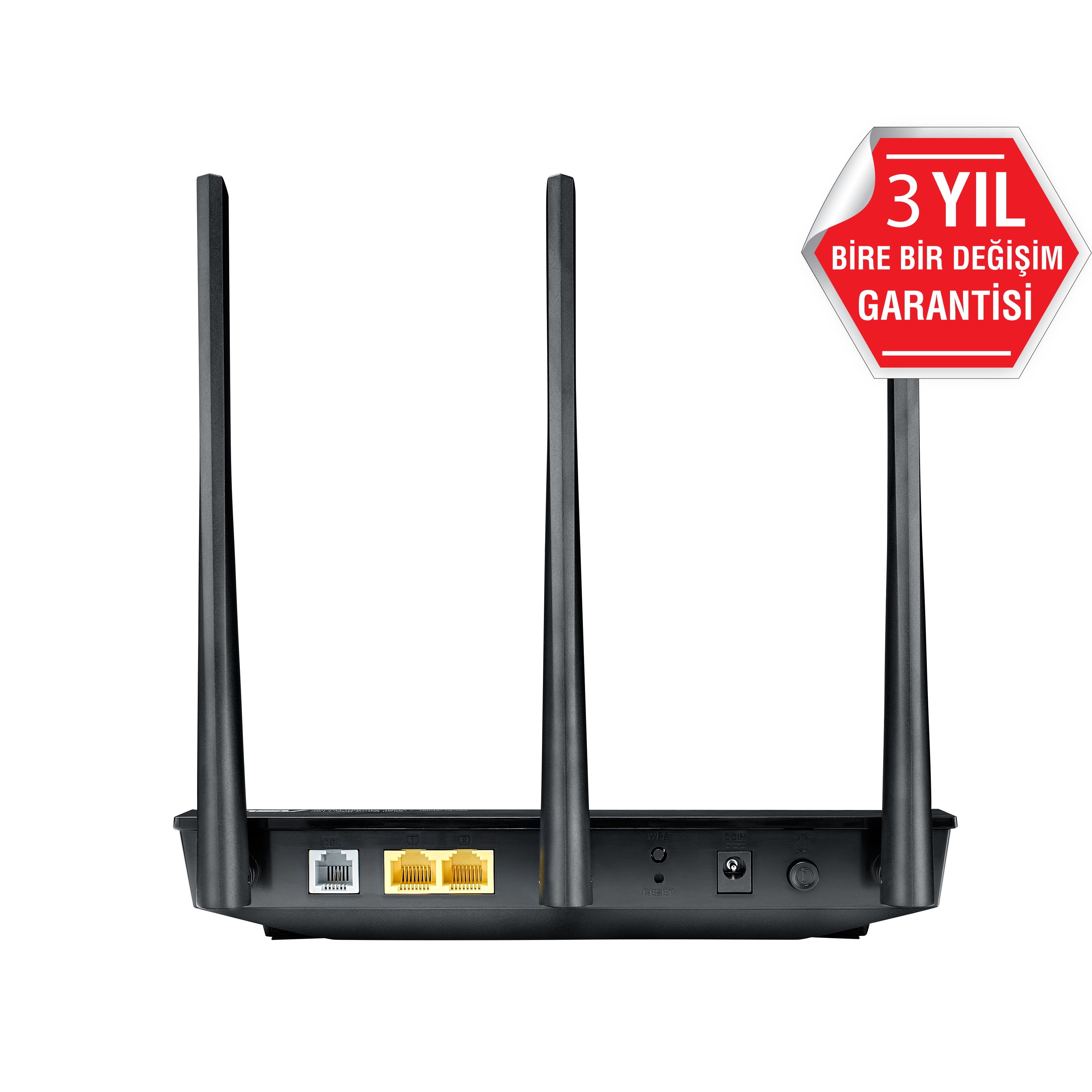 ASUS DSL-AC51 300Mbps+433Mbps 2 PORT 3 ANTEN VPN KABLOSUZ ADSL/ADSL+/VDSL2 2.4GHZ+5GHZ