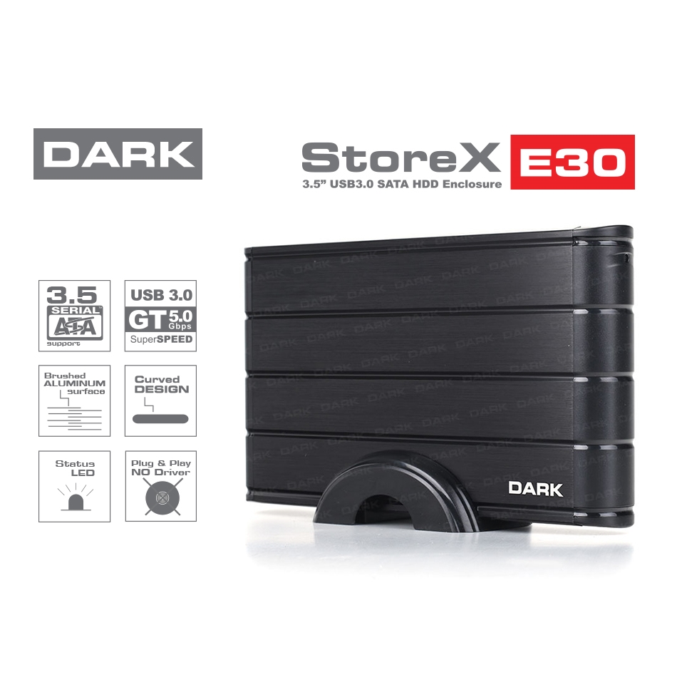 DARK DK-AC-DSE30U3 STOREX E30 3.5" USB 3.0 SATA HDD KUTU