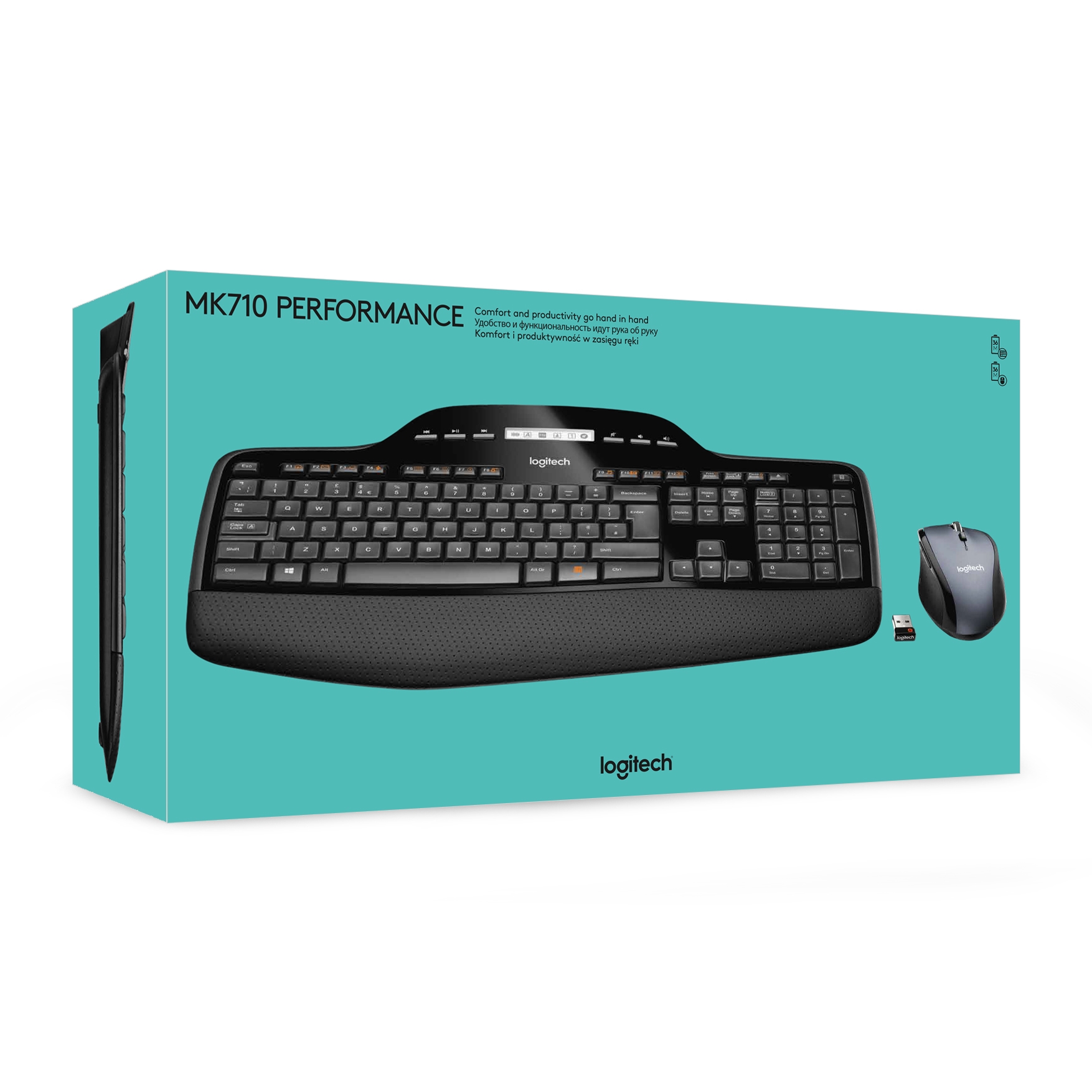 LOGITECH MK710 TÜRKÇE KABLOSUZ MULTİMEDYA SİYAH Q KLAVYE+MOUSE