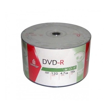 IOMEGA 4.7GB/120MIN 16X DVD-R (50'Lİ PAKET)
