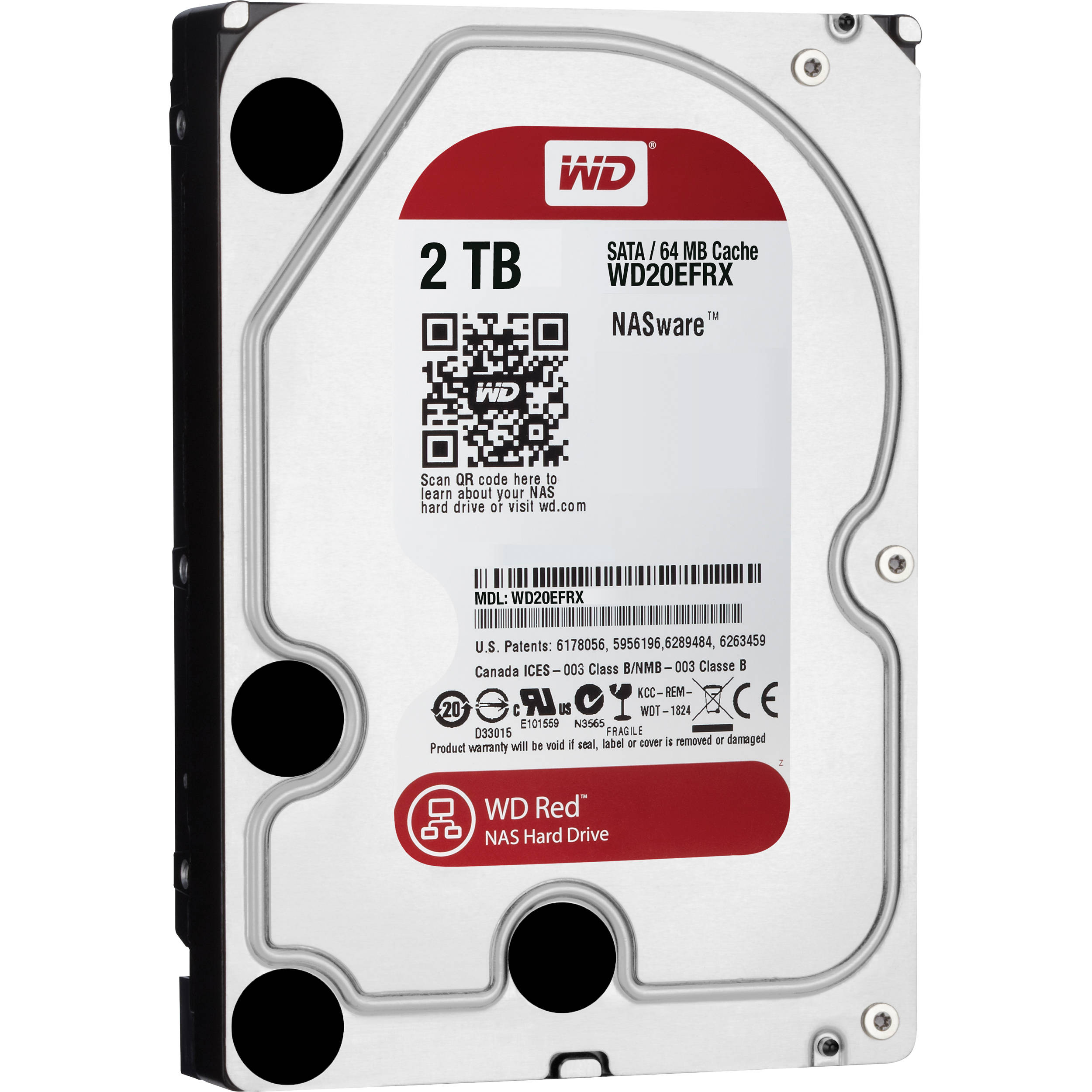 WD RED 2TB 5400RPM 64MB SATA3 6Gbit/sn WD20EFRX NAS HDD