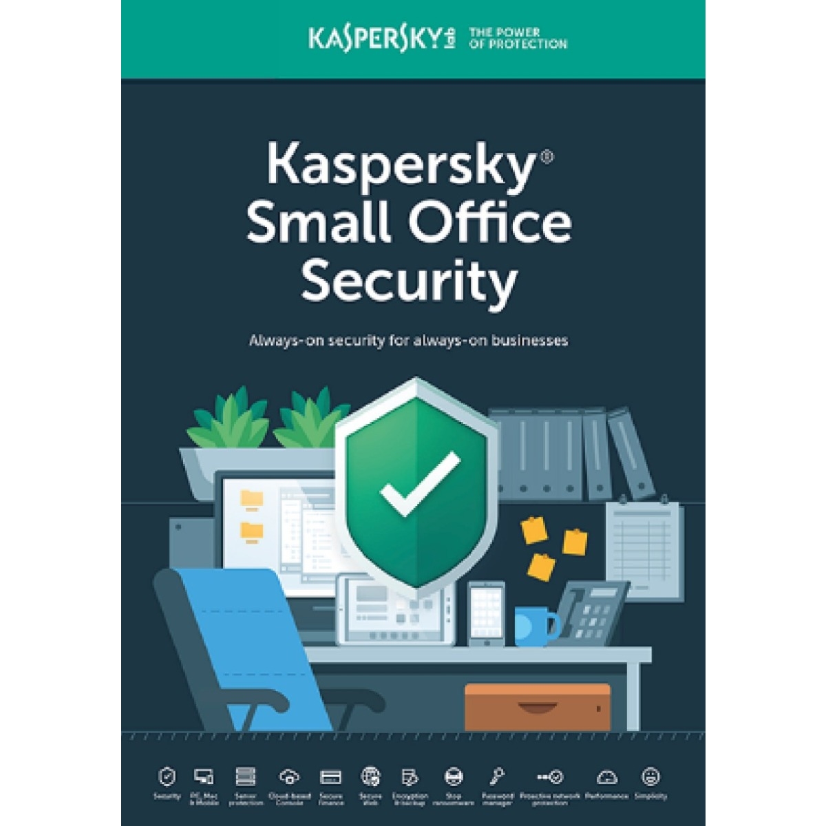 KASPERSKY Small Office Security ANTIVIRUS 2 SERVER+15 PC+15 MOBİL CİHAZ 1 YIL