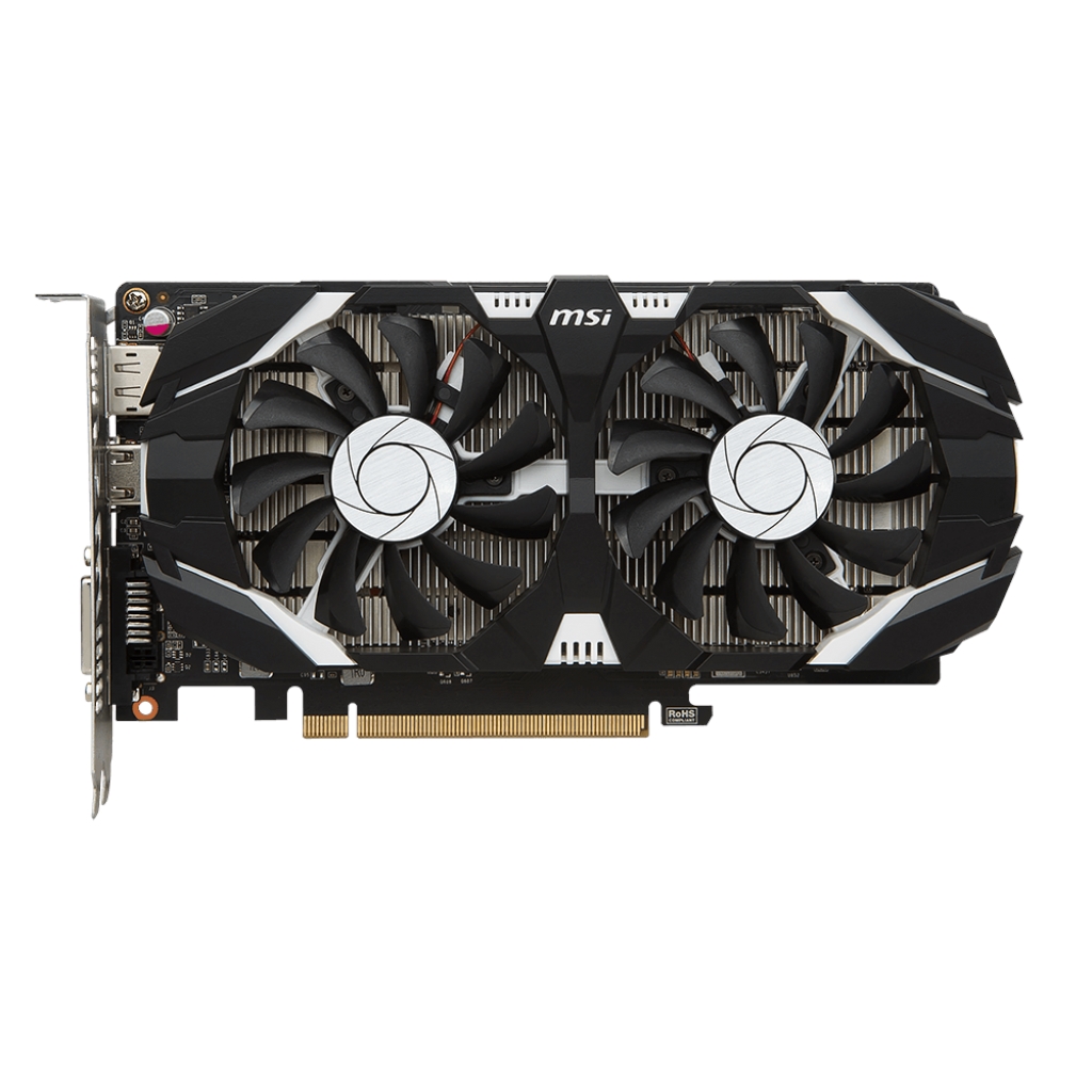 MSI NVIDIA GTX1050Ti 4GB DDR5 128Bit DVI/HDMI/DP DX12 GTX1050Ti-4GT-OC