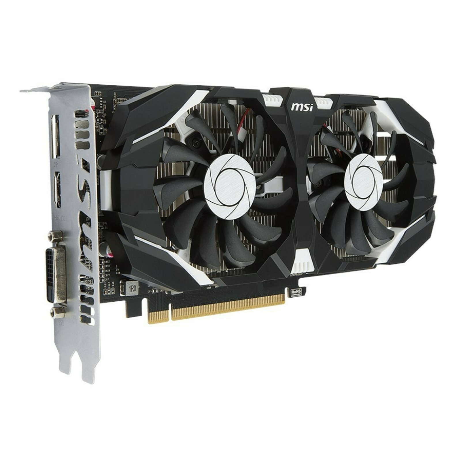 MSI NVIDIA GTX1050Ti 4GB DDR5 128Bit DVI/HDMI/DP DX12 GTX1050Ti-4GT-OC