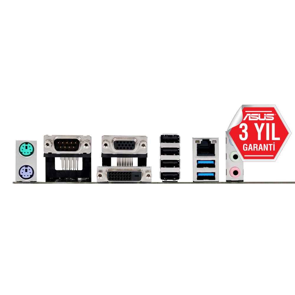 ASUS H110M-C/CSM H110 2xDDR4 VGA+DVI 1xGLAN USB 3.1 16X 1XSERI 1151PIN ANAKART