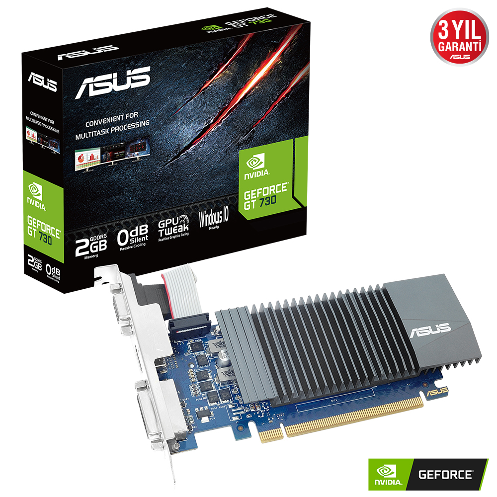 ASUS GT730 2GB DDR5 64Bit VGA/DVI/HDMI 16X GT730-SL-2GD5-BRK