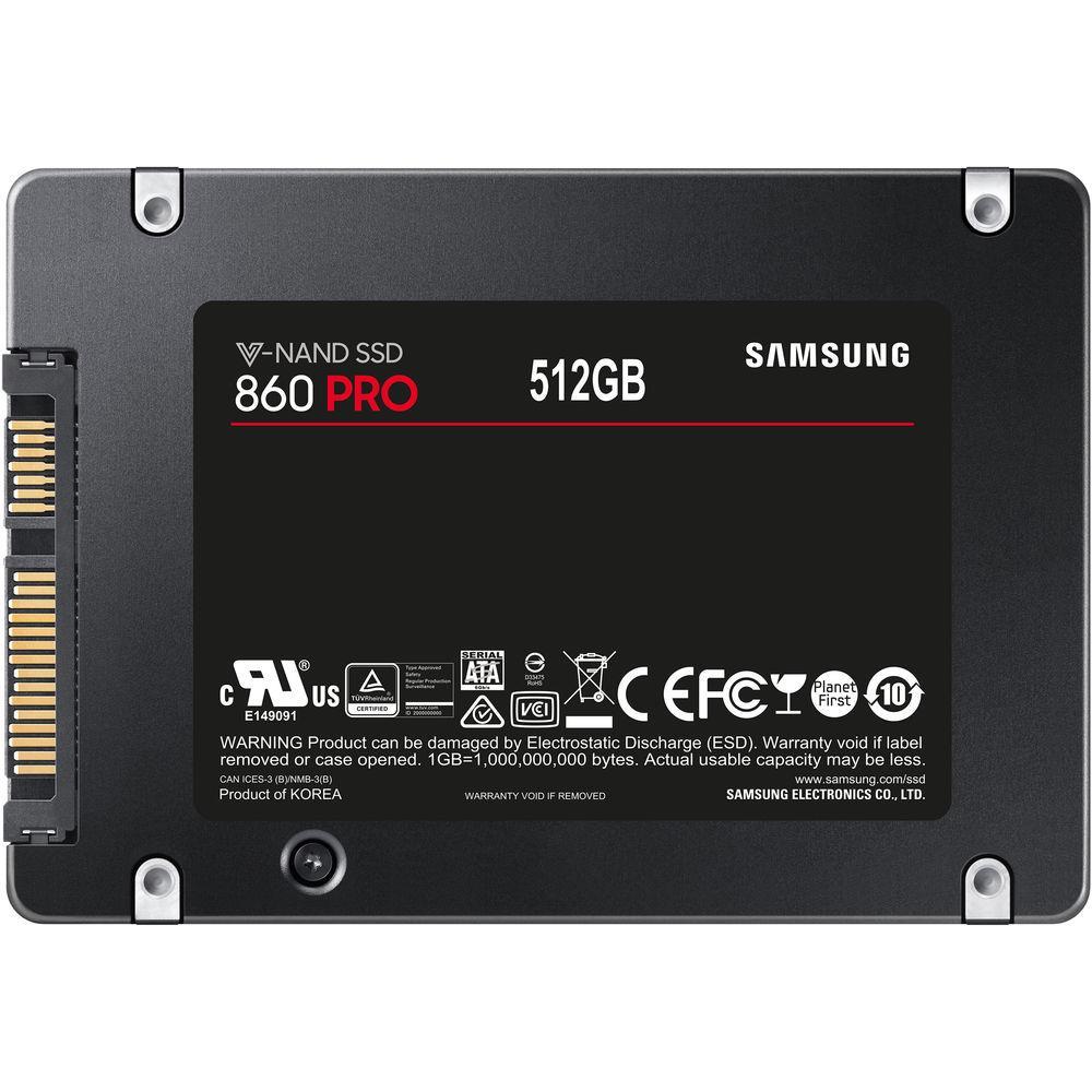 SAMSUNG 860 PRO 512GB 560/530MB/s 7mm SATA 3.0 SSD MZ-76P512BW