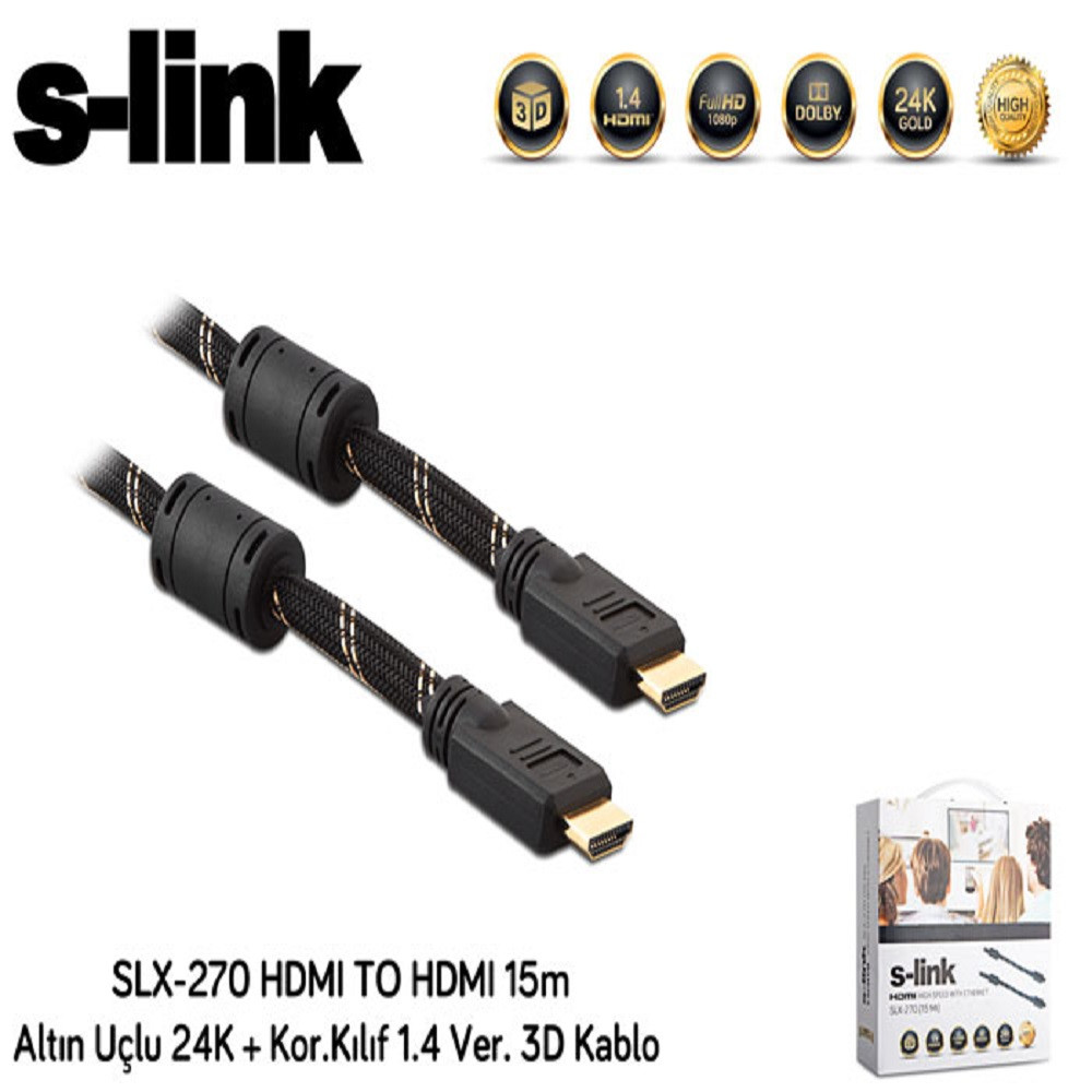 S Link Slx Hdmi To Hdmi Mt K Kor Kilif Ver Kablo