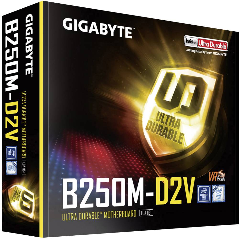 GIGABYTE B250M-D2V B250 2xDDR4 VGA+DVI 1xGLAN 1151Pin ANAKART