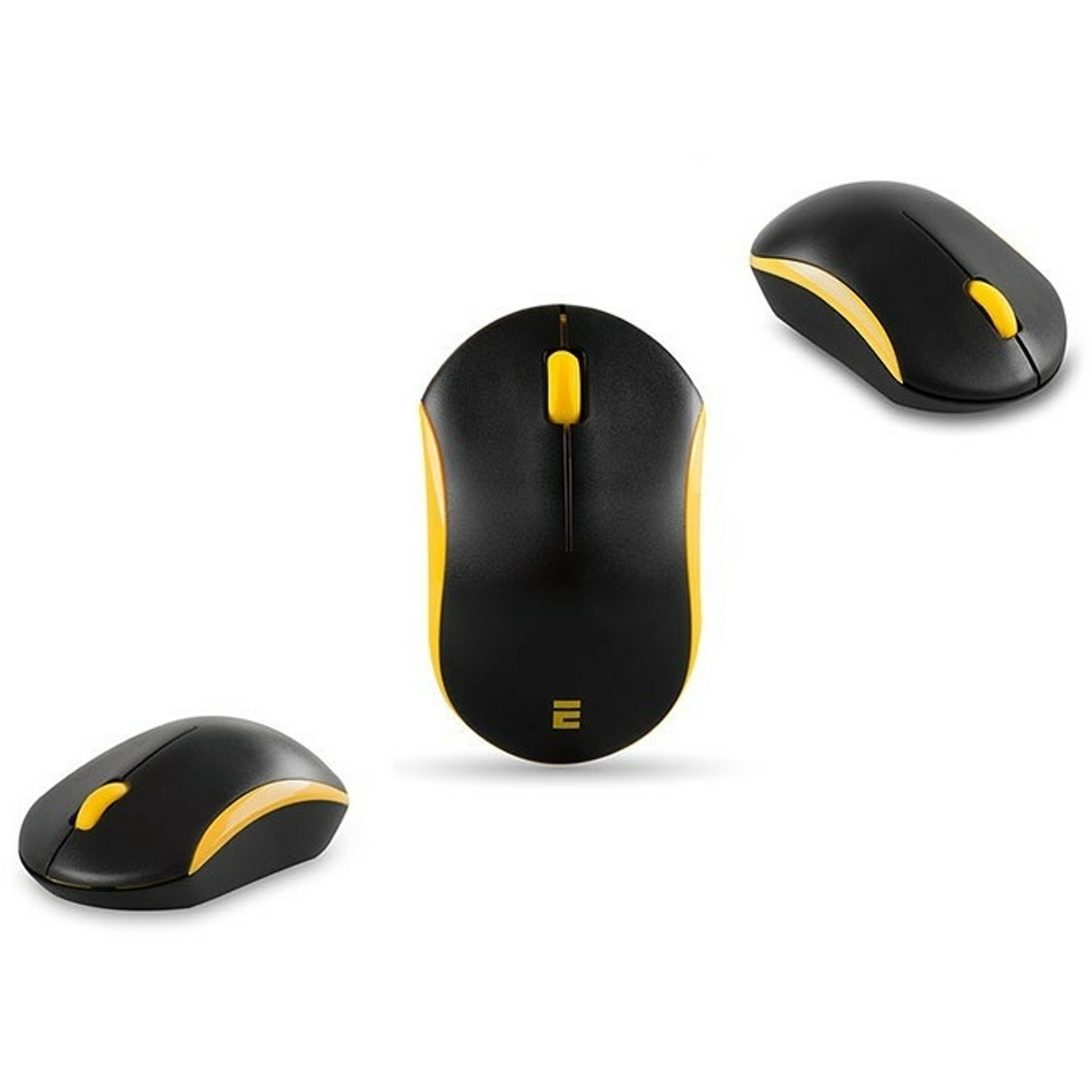 EVEREST KM-5535 TÜRKÇE KABLOSUZ SİYAH/SARI Q KLAVYE+MOUSE SET