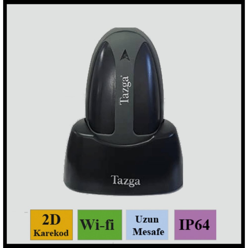 TAZGA TSC-880+ LED KABLOSUZ KAREKOD (1D-2D) USB/WIFI KABLOSUZ BARKOD OKUYUCU