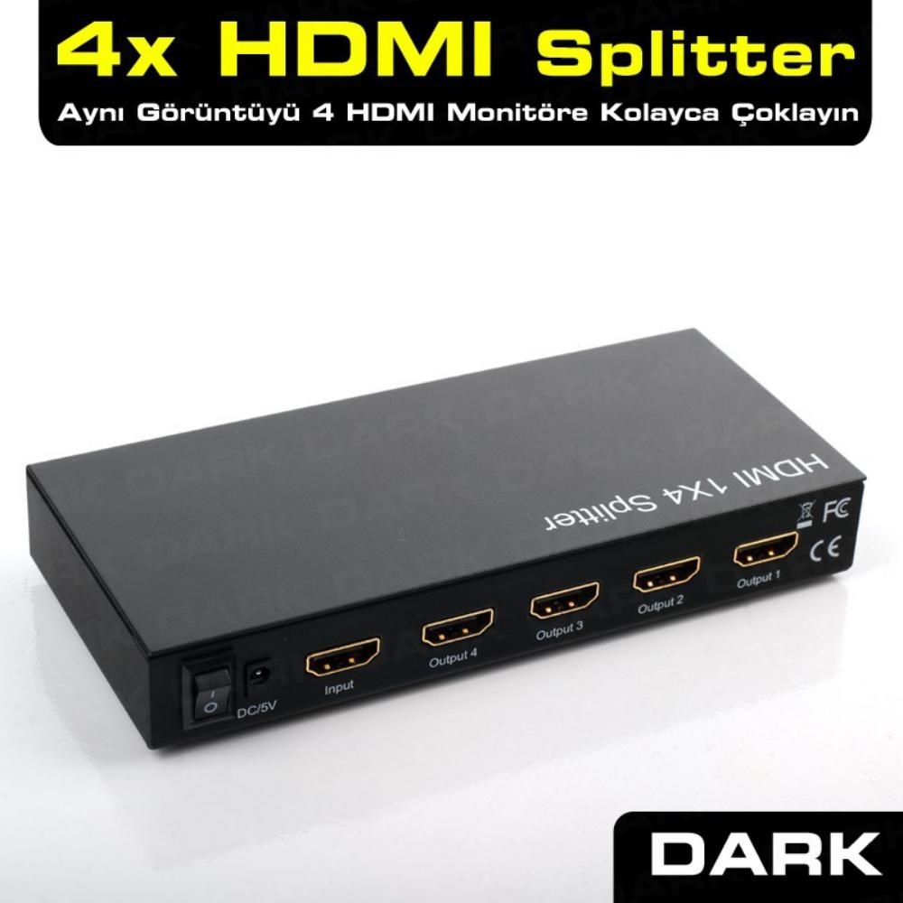 DARK DK-HD-SP4X1 4 PORT HDMI ÇOKLAYICI