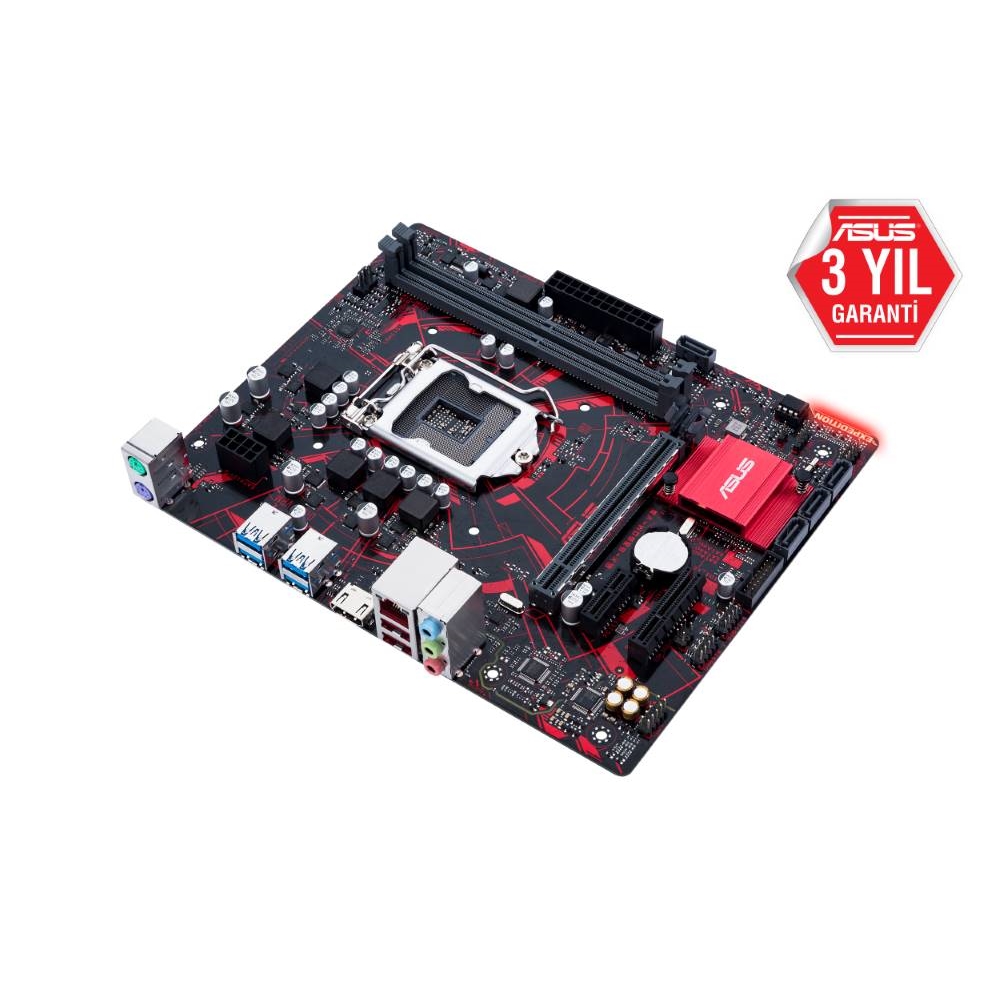 ASUS EX-B360M-V3 B360 2xDDR4 HDMI 1xGLAN USB 3.1 16X 1151v2 PIN ANAKART