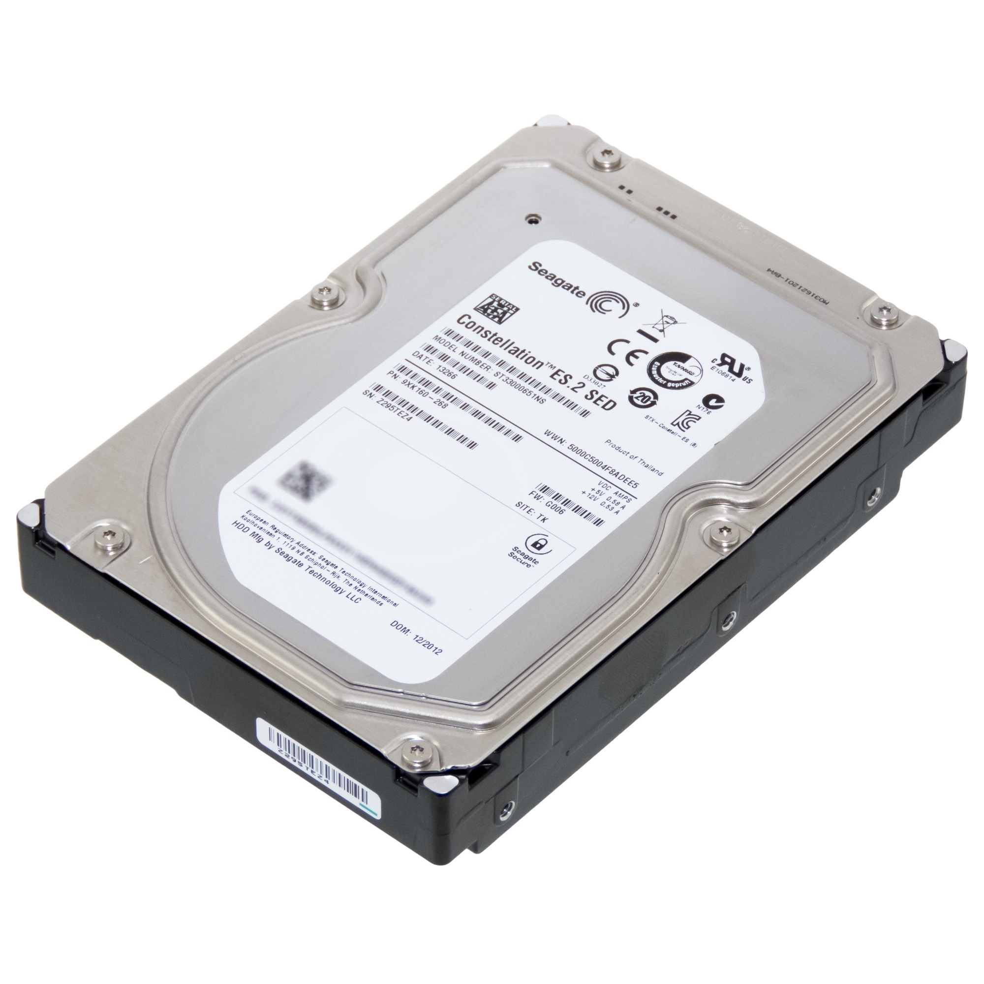 SEAGATE NAS 3TB 7200RPM 64MB SATA3 ST33000651NS RECERTIFIED HDD