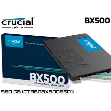 CRUCIAL BX500 960GB 540/500MB/s 7mm SATA 3.0 SSD CT960BX500SSD1