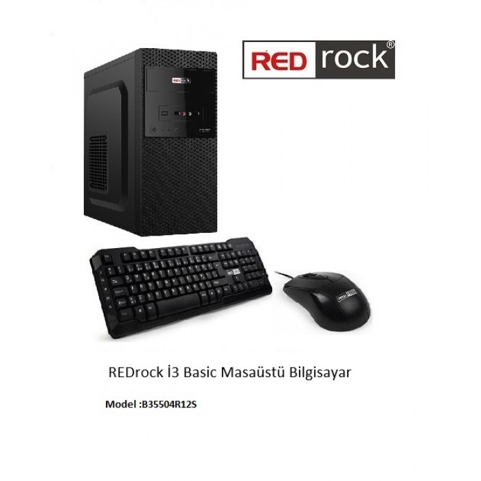 REDROCK B35504R12S I3-550 4GB 128GB SSD O/B VGA FREEDOS PC