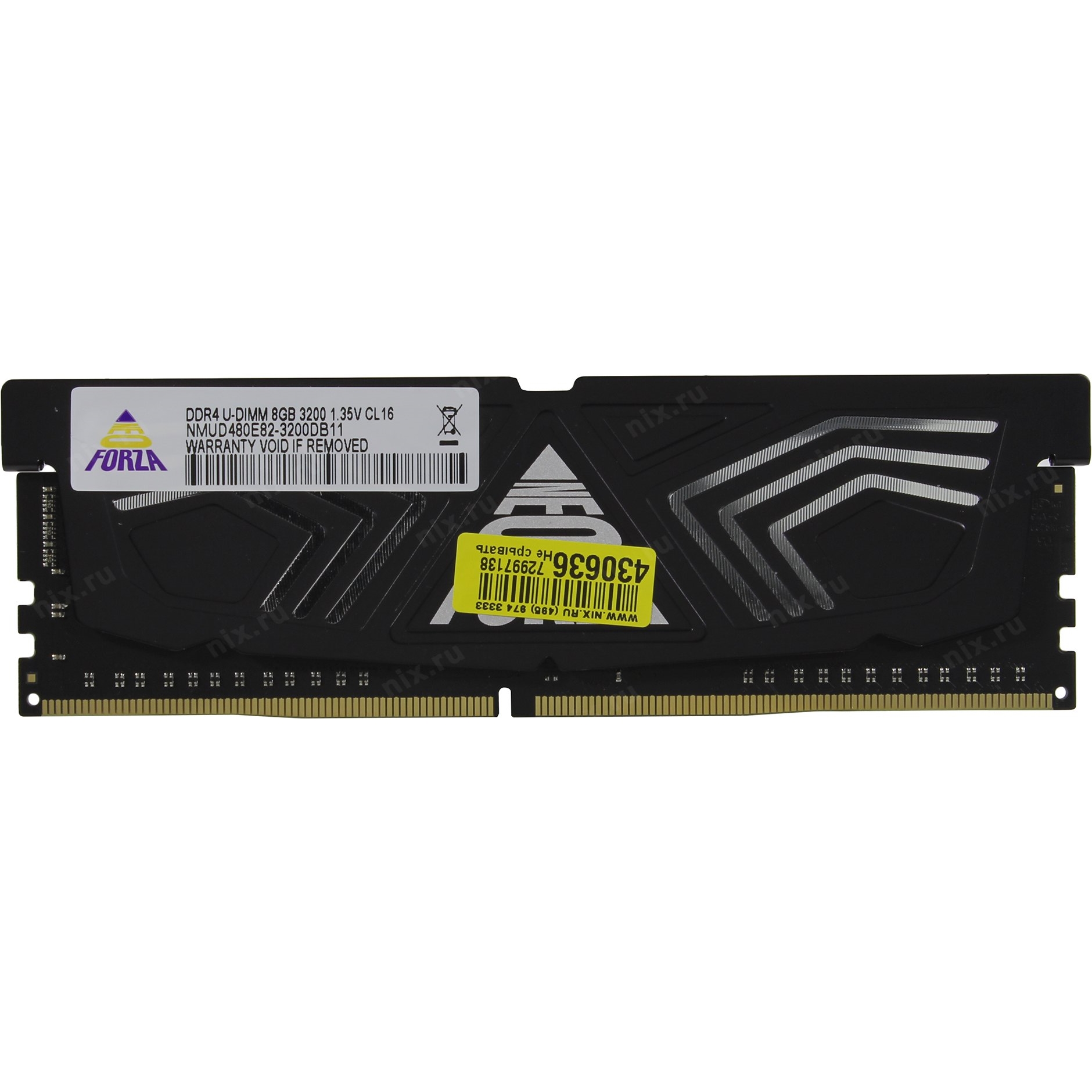 NEOFORZA 8GB 3200MHZ DDR4 GAMING CL16 SOĞUTUCULU NMUD480E82-3200DB11 PC RAM