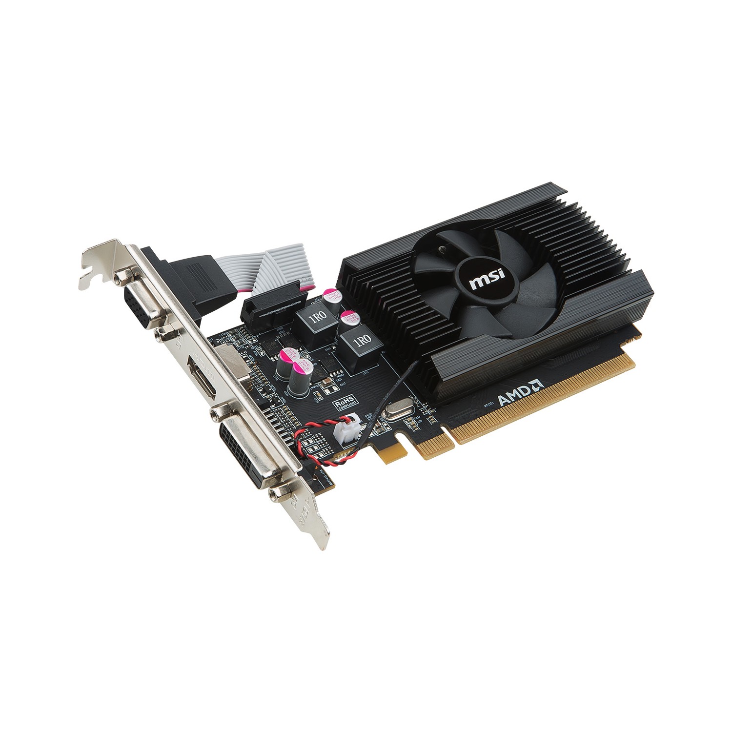 MSI AMD R7 240 LOW PROFILE 2GB DDR3 64Bit VGA/DVI/HDMI 16X DX12 2GD3 LP