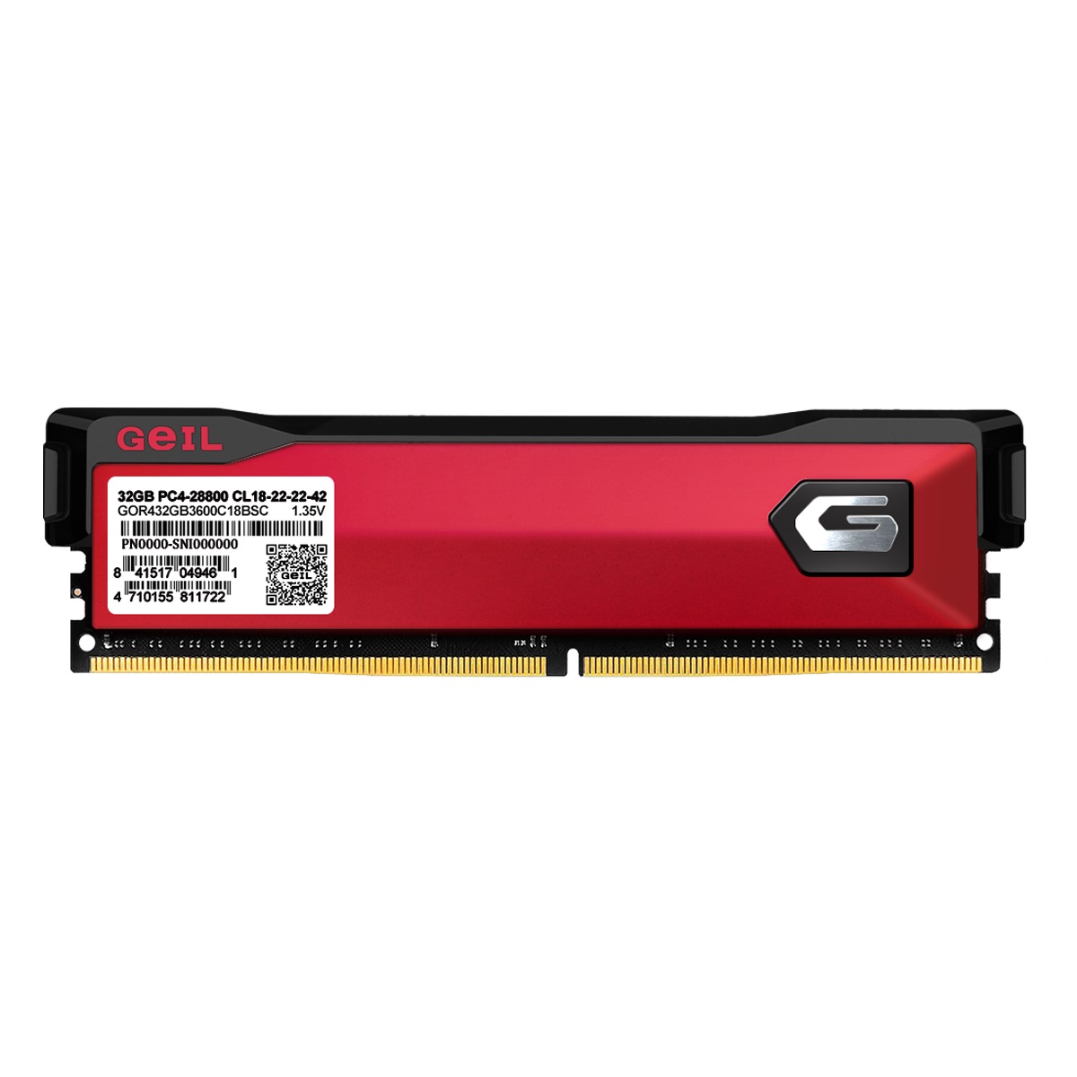 GEIL 8GB 3000MHz DDR4 CL16 ORION RED GAMING PC RAM