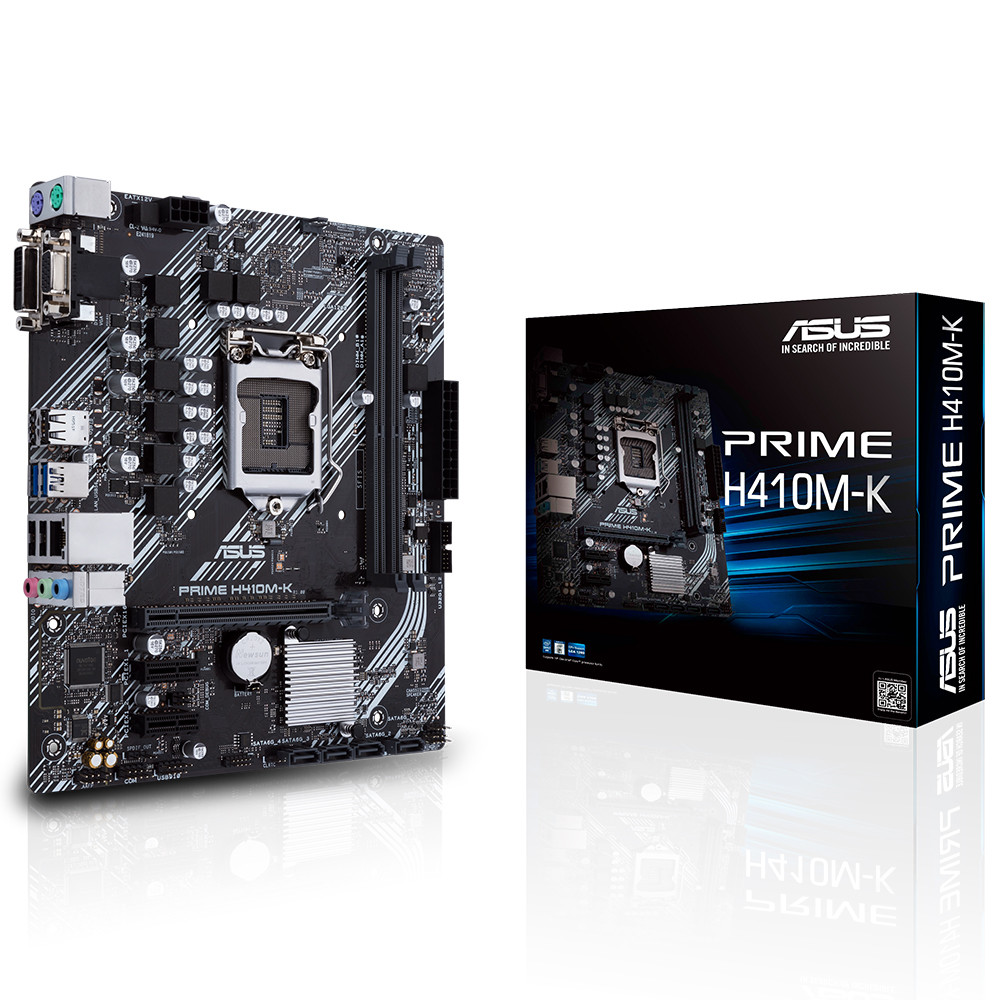 ASUS PRIME H410M-K Intel® H410 2xDDR4 1xDVI/1xVGA 1xGLAN 1200Pin ANAKART