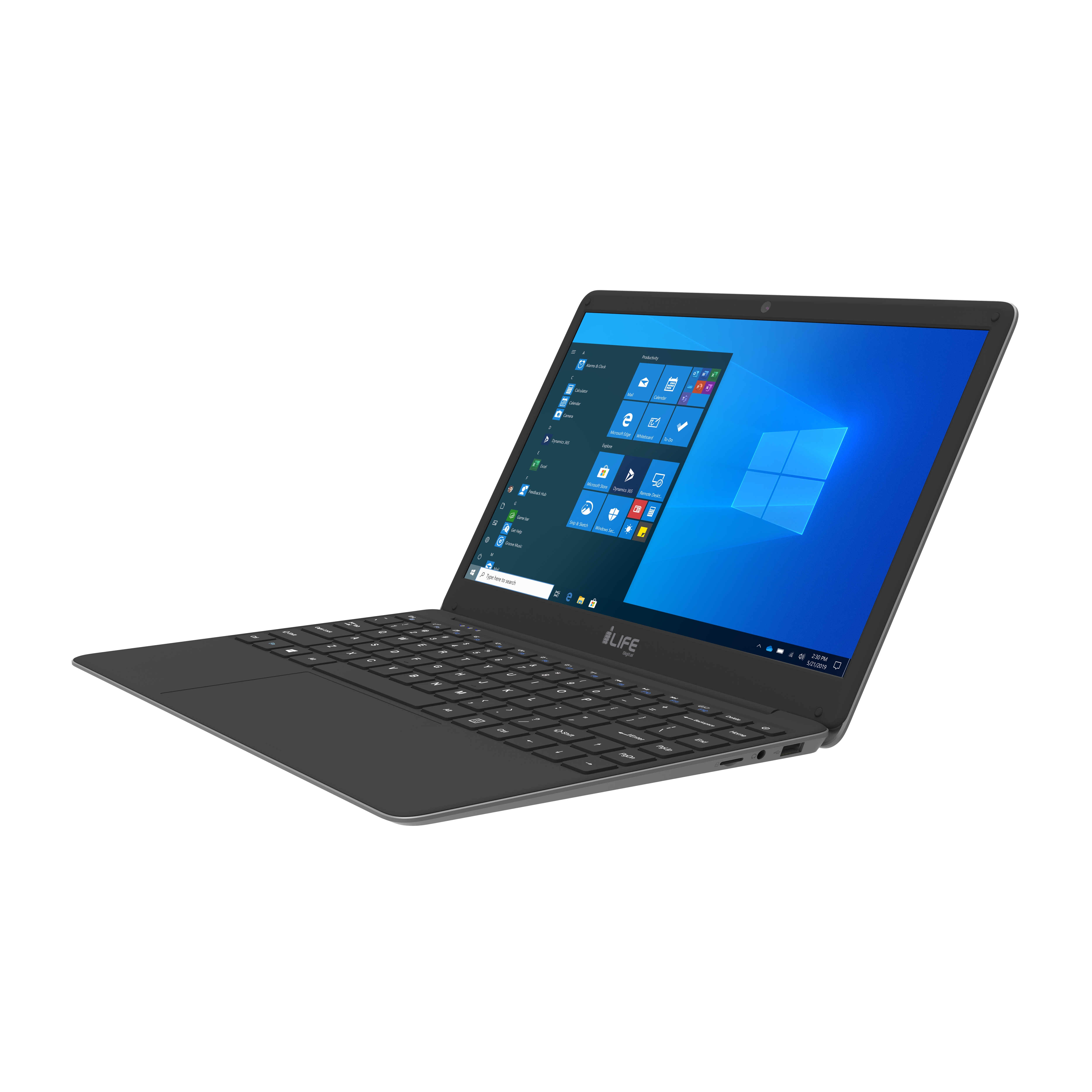 I-LIFE ZED AIR N3350 4GB 128GB SSD O/B 14" FHD WIN10 GÜMÜŞ/SİYAH NOTEBOOK