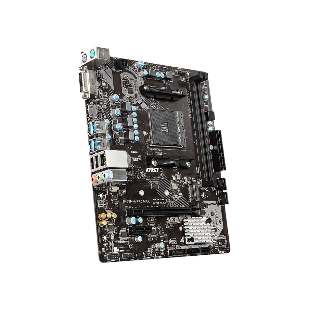 MSI B450M-A PRO MAX B450 2xDDR4 DVI-D/HDMI 1xM.2 AM4 ANAKART