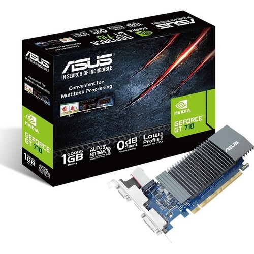 ASUS GEFORCE GT710 LOW PROFILE BRACKET 1GB DDR5 32Bit VGA/DVI/HDMI GT710-SL-1GD5-BRK