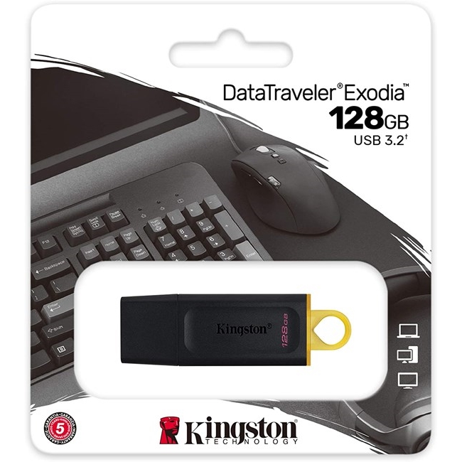 KINGSTON EXODIA DATATRAVELER 128GB USB 3.2 FLASH BELLEK DTX/128GB