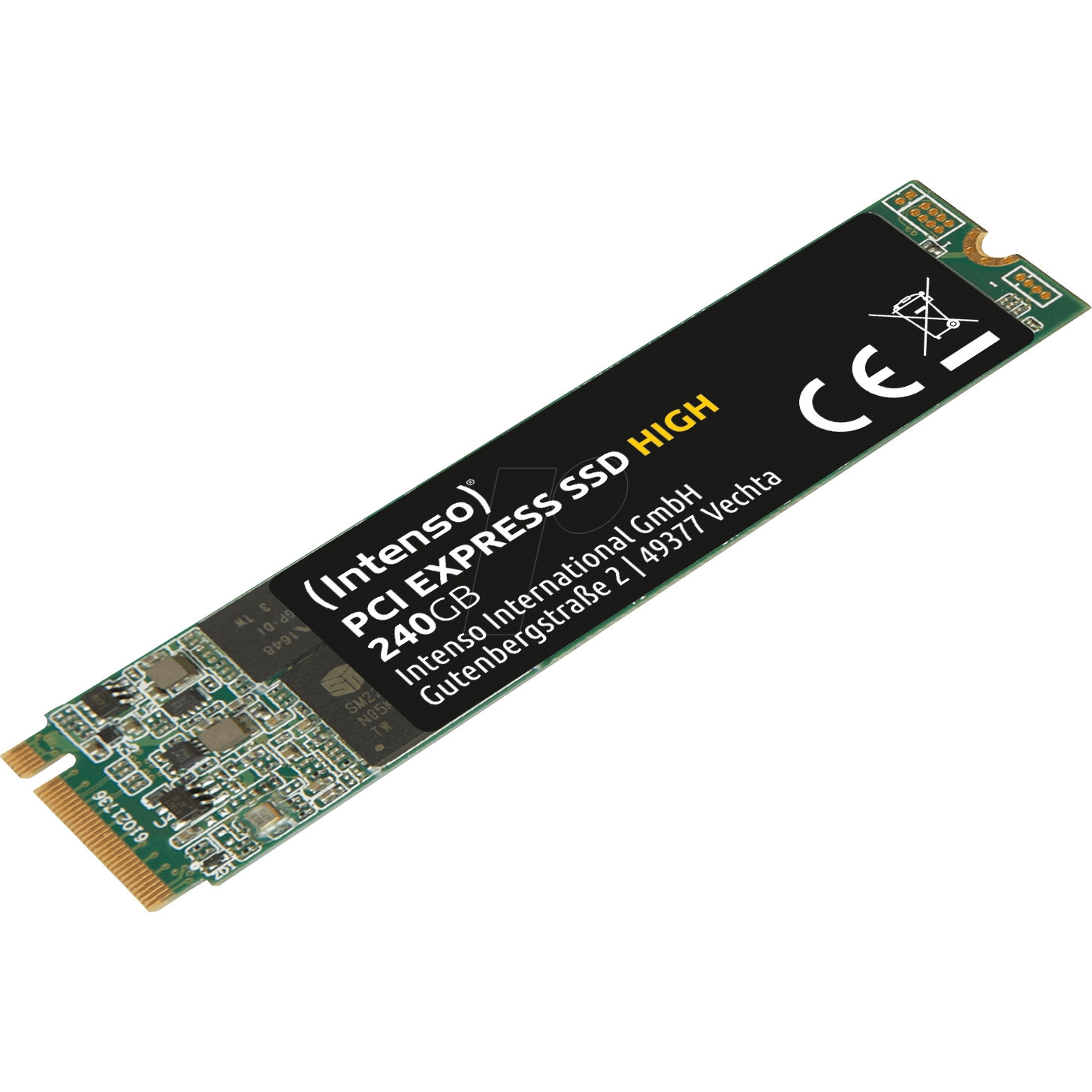 INTENSO HIGH 240GB 1700/800MB/s 4mm NVMe PCIe M.2 SSD 3834440 3D-NAND