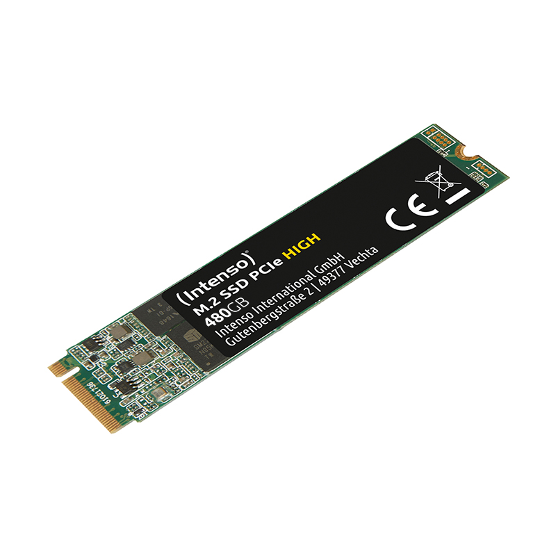 INTENSO HIGH 480GB 1700/800MB/s 4mm NVMe PCIe M.2 SSD 3834450 3D-NAND