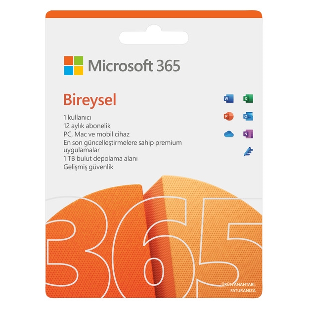 MICROSOFT OFFICE 365 BİREYSEL QQ2-00006 ELEKTRONİK LİSANS