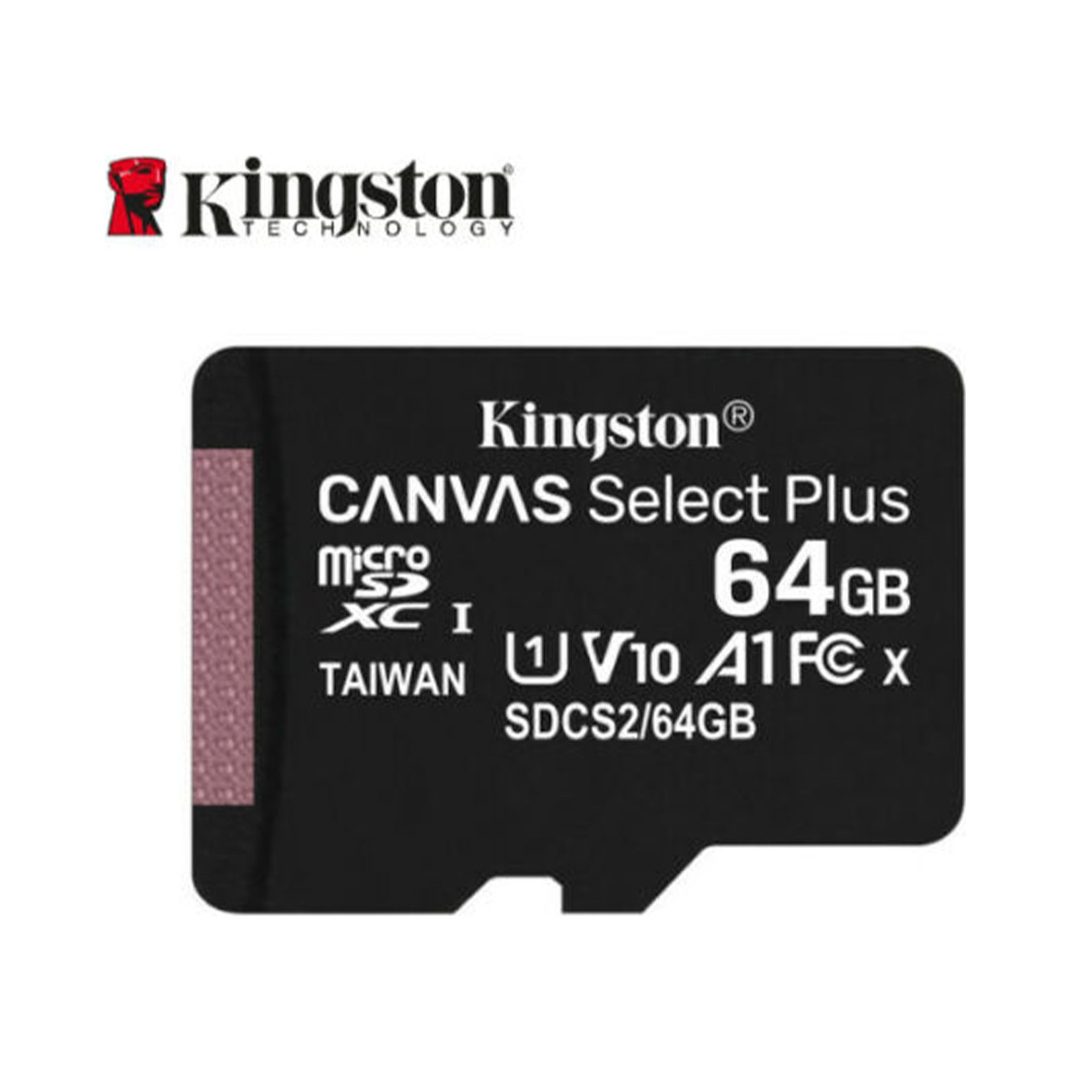 KINGSTON CANVAS SELECT PLUS 64GB MICRO SDHC CLASS10 UHS-I 80MB/s HAFIZA KARTI SDCS2-64GB