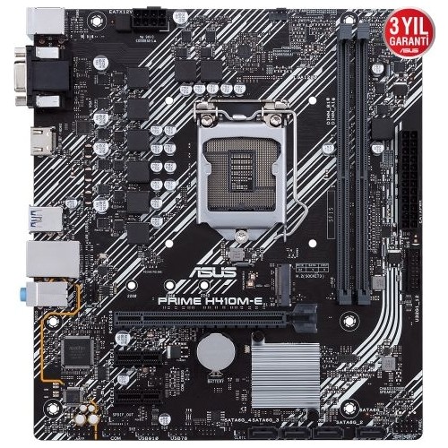 ASUS PRIME H410M-E Intel® H410 2xDDR4 VGA/HDMI 1xM.2 1xGLAN 1200Pin ANAKART