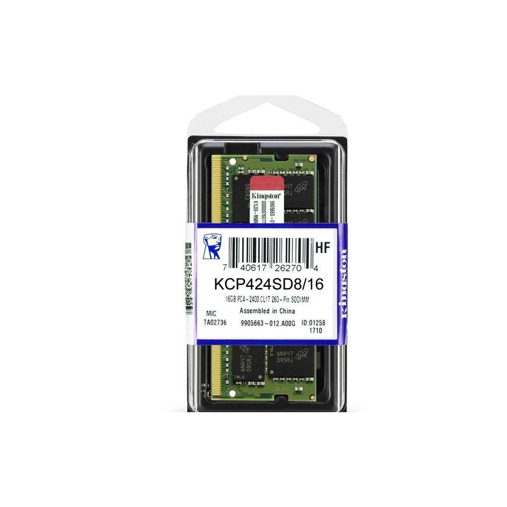 KINGSTON 16GB 2400MHz DDR4 CL17 KCP424SD8/16 NOTEBOOK RAM(BULK)