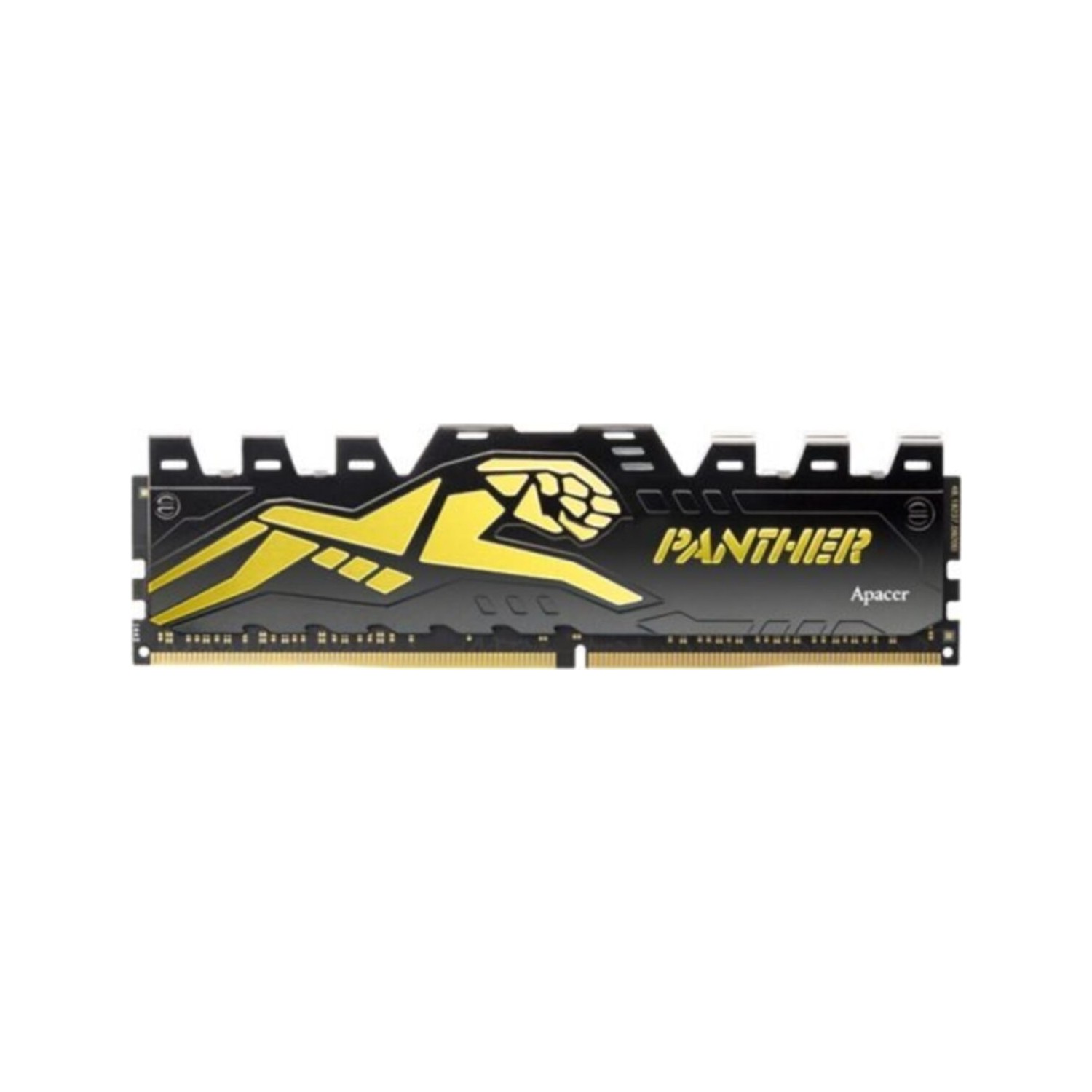 APACER PANTHER 8GB 3200MHZ DDR4 BLACK GOLD GAMING RAM AH4U08G32C28Y7GAA-1