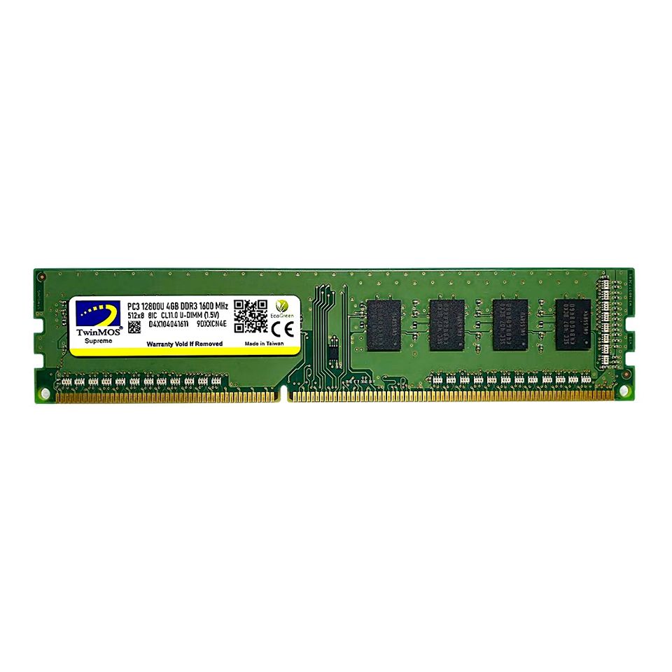 TWINMOS 4GB 1600MHz DDR3 1.5V PC Ram MDD34GB1600D