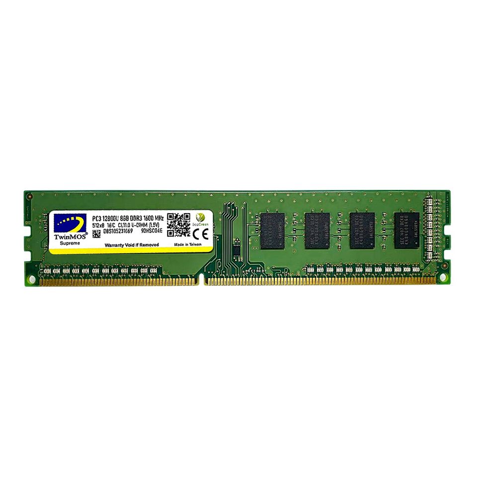 TWINMOS 8GB 1600MHz DDR3 1.5V PC Ram MDD38GB1600D