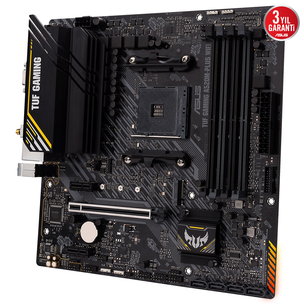 ASUS TUF GAMING A520M-PLUS WIFI 4xDDR4 DP/HDMI/VGA 1xM2 AM4 ANAKART