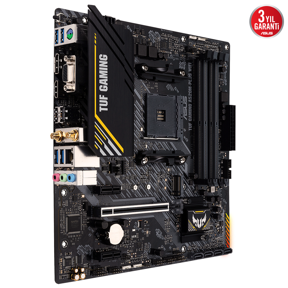 ASUS TUF GAMING A520M-PLUS WIFI 4xDDR4 DP/HDMI/VGA 1xM2 AM4 ANAKART