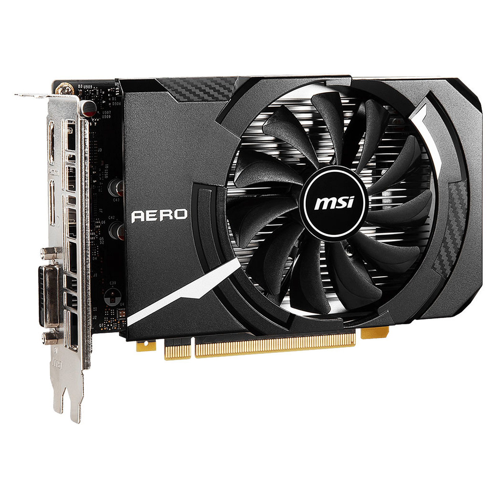 MSI GTX1650 D6 AERO ITX OCV1 GTX1650 4GB GDDR6 128Bit DVI-D/HDMI/DP 16X