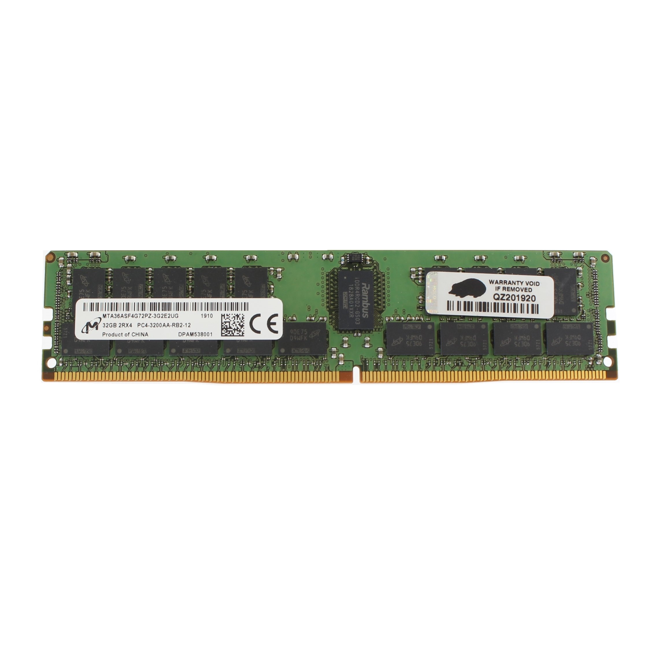 MICRON 2RX4 PC4-3200AA-RB2-12 32GB 3200MHz DDR4 ECC SERVER RAM