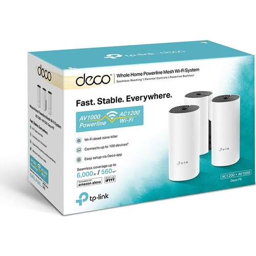 TP-LINK DECO P9 (3-PACK) 2200MBPS DUALBAND MESH WIFI ACCESS POINT