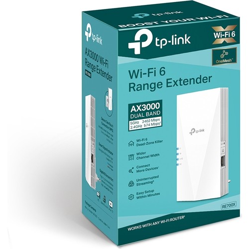 TP-LINK RE700X WIFI6 1GLAN 2.4/5GHz INDOOR RANGE EXTENDER