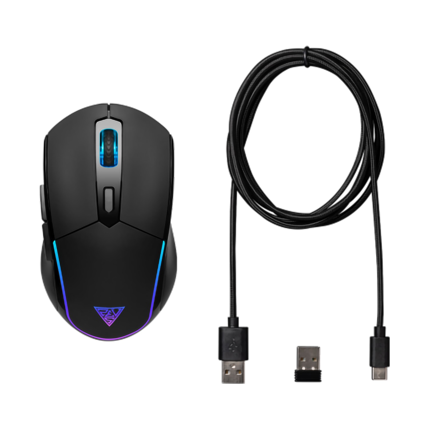 GAMDIAS HADES M2 KABLOSUZ 4800DPI SİYAH/RGB 7XBUTTONS GAMİNG MOUSE